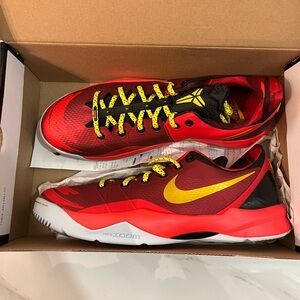Nike Red and Yellow Zoom Sneakers
